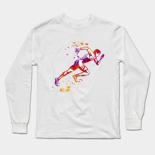 Track Runner Sprinter Sprinting - 02 Long Sleeve T-Shirt